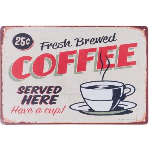 Text Plate Coffee - 6Y1675 Clayre Eef red