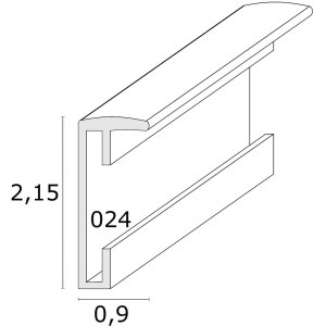 MAARII ramka na zdjęcia aluminiowa 30x40 cm matowa srebrna