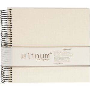 Goldbuch Spiral Album Notebook Linum beige 22x20 cm 40...