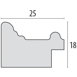 Country House Ramka Resia 15x20 cm biała