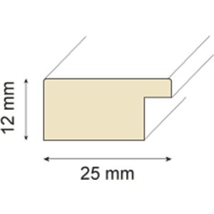 Ramka drewniana MAT 10x15 cm srebrna