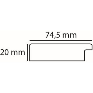 Lustro Woodstyle 60x90 cm ciemny brąz