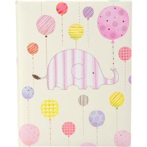 Goldbook Baby Diary Happy Elephant różowy 23x25 cm...