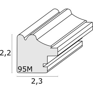 Deknudt Rama plastikowa S95MF biała 30x40 cm