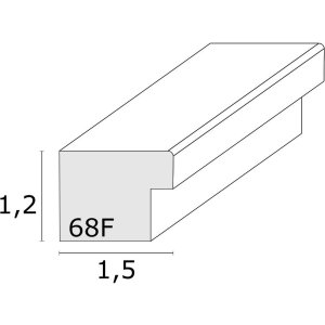 Ramka podwójna drewno białe 10,0 x15,0 cm S68FK format krajobrazowy