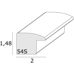 Ramka drewniana S54S czarna 10,0 x10,0 cm