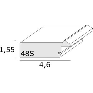 Ramka na zdjęcia drewno białe 20,0 x20,0 cm S48SK