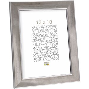 Ramka na zdjęcia drewno srebrne 18,0 x24,0 cm S45YD