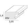 Ramka na zdjęcia brązowa plastikowa 20,0 x30,0 cm S45VY