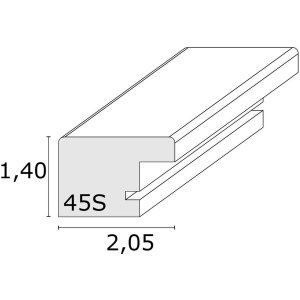 Ramka drewniana S45S czerwona 10,0 x15,0 cm