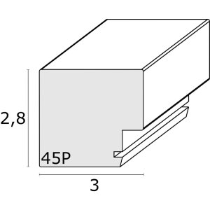 Ramka na zdjęcia drewno taupe 13,0 x18,0 cm S45PK