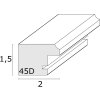 Ramka na zdjęcia drewno białe 10,0 x15,0 cm S45DK