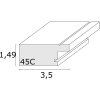 Ramka na zdjęcia czarna plastikowa 20.0 x28.0 cm S45CF