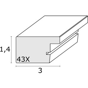 Ramka na zdjęcia drewno białe 30,0 x40,0 cm S43XF