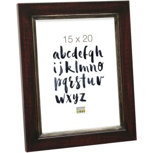 Ramka na zdjęcia drewno czarno-brązowe 10,0 x15,0 cm S42LF