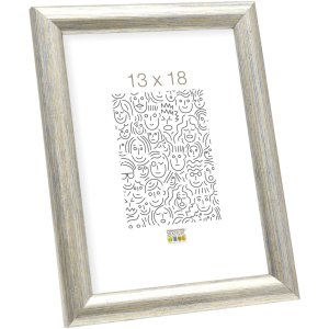 Ramka na zdjęcia srebrna S40CD2 drewno 20,0 x30,0 cm