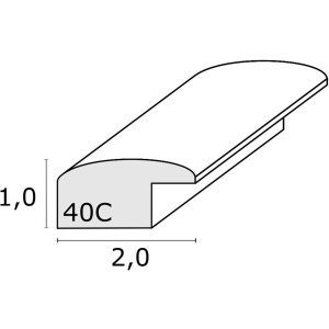 Ramka na zdjęcia srebrna S40CD2 drewno 24,0 x30,0 cm