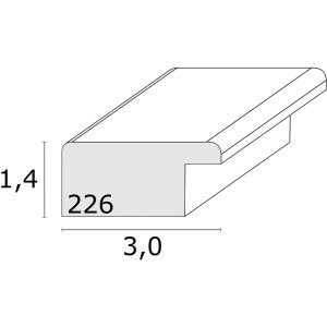 Ramka na zdjęcia S226K2 drewno czarne 20,0 x20,0 cm