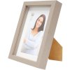 Ramka na zdjęcia z passepartout taupe wood 18,0 x24,0 cm;13,0 x18,0 cm S223K