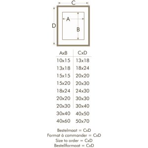 Ramka na zdjęcia z passepartout taupe wood 24,0 x30,0 cm;18,0 x24,0 cm S223K