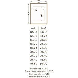 Ramka na zdjęcia z passepartout białe drewno 18,0 x24,0 cm;13,0 x18,0 cm S223K