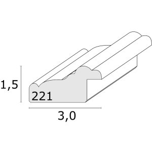 Ramka na zdjęcia drewno beżowe 15,0 x20,0 cm S221F