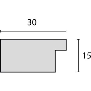Nelson Ramka drewniana 15x20 cm biała