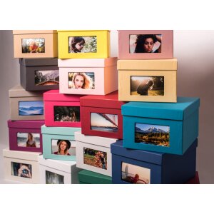 XL Photo Box Kandra 700 zdjęć 13x18 cm flamingo