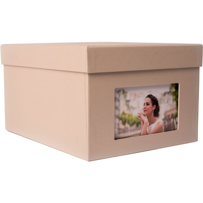 xl Photo Box Kandra 700 zdjecia 13x18 cm taupe metalik