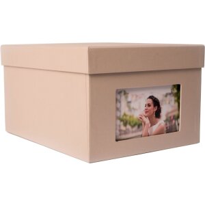 xl Photo Box Kandra 700 zdjecia 13x18 cm taupe metalik