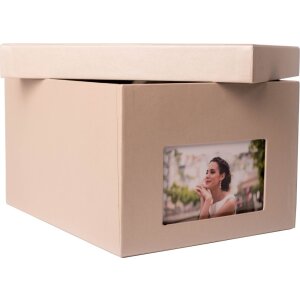 xl Photo Box Kandra 700 zdjecia 13x18 cm taupe metalik