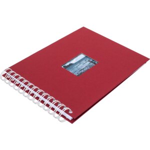 HNFD Album spiralny BULDANA rosso ribbed 23x17 cm 40 białych stron