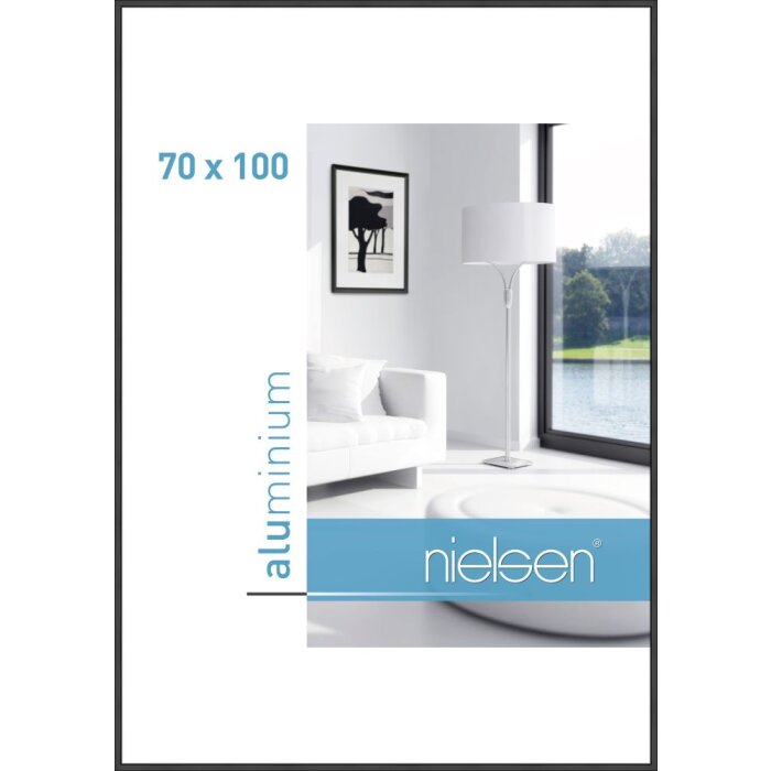 Nielsen Rama aluminiowa Classic czarna matowa 70x100 cm