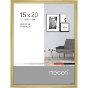 Nielsen Ramka aluminiowa Pixel 15x20 cm złota błyszcząca