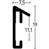 Nielsen Ramka aluminiowa Pixel 15x20 cm srebrna blyszczaca