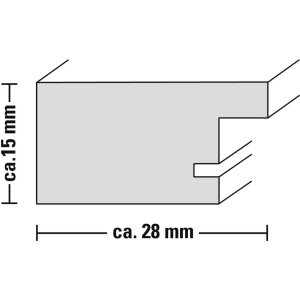 Ramka plastikowa Chalet, brązowa, 10 x 15 cm