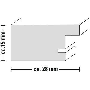 Ramka plastikowa Chalet, Taupe, 15 x 20 cm