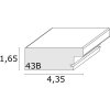 Ramka na zdjęcia białe drewno S43BK