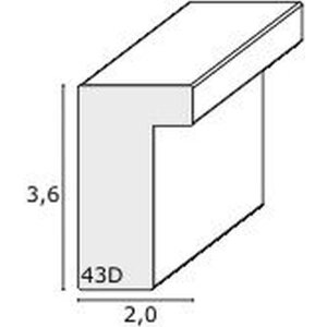 Ramka na zdjęcia 3D z białego drewna S43DL