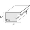 Ramka na zdjęcia białe drewno S43XF