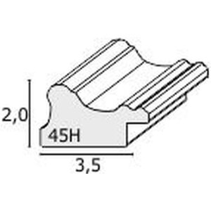 Ramka na zdjęcia Deknudt S45HF1 Biała barokowa ramka