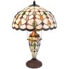 Lampa stołowa Tiffany Clayre & Eef 5LL-5182 - Ø 40x60 cm E27- Max.2x60 W - E14 - Max.1x15W multi