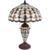 Lampa stołowa Tiffany Clayre & Eef 5LL-5182 - Ø 40x60 cm E27- Max.2x60 W - E14 - Max.1x15W multi