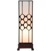 Lampa stołowa Tiffany Clayre & Eef 5LL-5888 - 12x12x36 cm E14 - max. 25 Watt biały