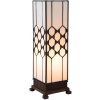 Lampa stołowa Tiffany Clayre & Eef 5LL-5888 - 12x12x36 cm E14 - max. 25 Watt biały