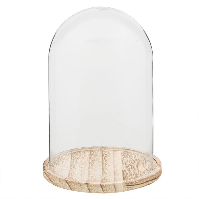 Szklany Bell Jar Clayre & Eef 6GL2169 - Ø 17x25 cm przezroczysty