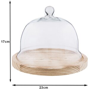 Szklany Bell Jar Clayre & Eef 6GL2223 - Ø...