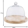 Szklany Bell Jar Clayre & Eef 6GL2223 - Ø 23x17 cm przezroczysty