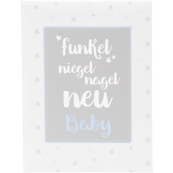 Goldbuch Baby Diary sparkle never nail new blue 21x28 cm 44 strony