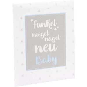 Goldbuch Baby Diary sparkle never nail new blue 21x28 cm 44 strony